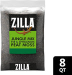 Zilla Pet Reptile Terrarium Substrate Bedding, Jungle Mix, for Frogs, Rainforest Geckos, Toads and Snakes, 8 Quart