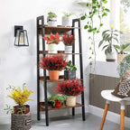 RECUTMS Fake Outdoor Flowers Artificial Spring Plants No Fade Faux Plants Plastic Greenery Fake Eucalyptus Faux boxwoods for Outdoor Planters Kitchen Office Wedding Home Garden Decoration(Red)
