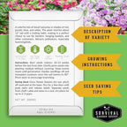 Hydroponic & Indoor Garden Seed Kit – 20 Compact Heirloom Vegetable & Herb Varieties | Apartment, Small-Space, Patio & Vertical Tower Growing | Family Garden Gift – Survival Garden Seeds