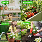 Soil Hygrometer Meter for Plants, Gardening Tool - Included 200+ Plants Care Guide, 100 pH Test Strips & Sample Tube, Soil Moisture Sensor for Indoor & Outdoor Use, No Battery Needed (White)