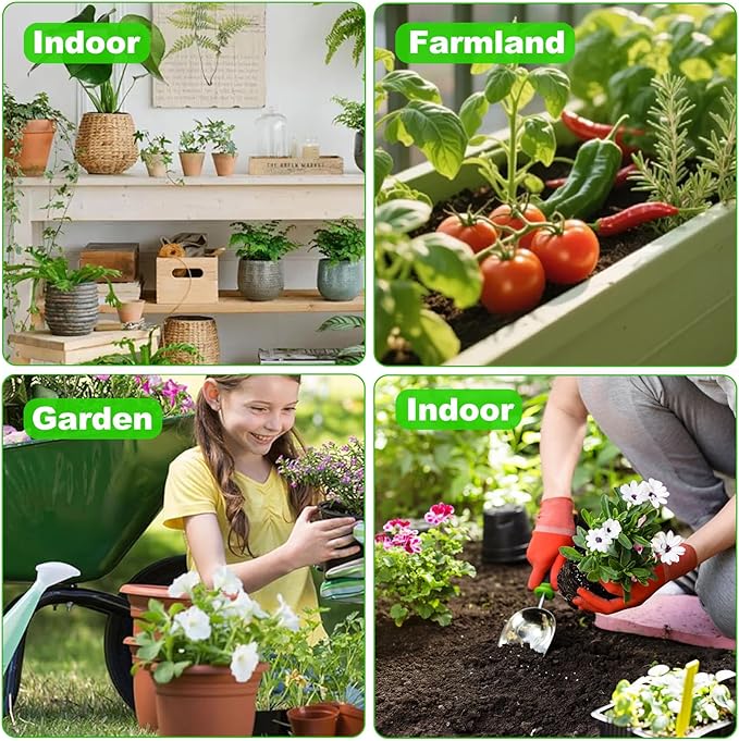 Soil Moisture Meter, Plant Water Monitor, Soil Hygrometer Included 200+ Plants Care Guide, 100 pH Test Strips & Sample Tube, Soil Water Gauge Meter for Garden, Lawn, No Battery Needed (Green)