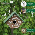 Wild Wings Decorative Wren House Springwood Daisy, Green