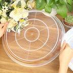 FUIJOL 6 Pack Clear Plant Saucer, Durable Plant Drip Trays Saucers for Pots, No Holes Water Catcher Trays for Indoor Outdoor Planter, Sturdy Base Plate (Clear, 6.2"-6Pack)