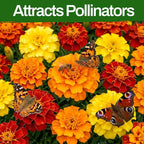 LUOJIBIE Marigold Seeds, 7000+ Mixed Colors Large Blooms Seeds Bulk Pack, Marigold Seeds for 2026, High Germination Non-GMO, Wildflower Seeds for Planting Indoor Outdoor, Open Pollinated