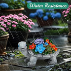 Linkax Mothers Day Gifts for Mom Grandma Wife Sister Nana from Daughter Son Husband, Birthday Gifts for Women Turtle Statues Solar Garden Decor for Outside Yard Outdoor Home Patio Decor