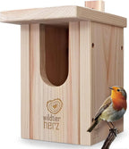 Wildlife Heart I Bird Nestheline Deals Made of Solid Wood - Screwed, Nesting Boxes for Birds, Nesting Box red throats, Bird House Incubator for Birds, birded Box Weatherproof