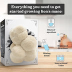 Organic Lion's Mane Mushroom Growing Kit - Indoor Gardening Kit for Fresh Gourmet Mushrooms - Easy Grow at Home - Holiday Gift for Garden Lovers & Foodies - Grown in USA - 3.5 lb