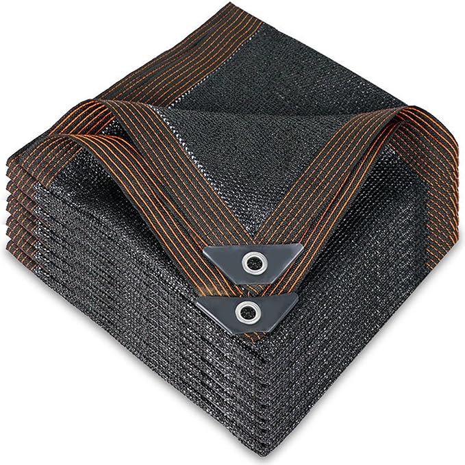 winemana 40% Black Shade Cloth, 10 x 20 FT Durable Mesh Tarp with Grommets, Resistant Garden Sun Shade Netting, Shading Antifreezing for Pergola, Greenhouse, Plants Growing, Chicken Coop