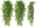 RECUTMS Artificial Plant Fake Plants Artificial Hanging Plants Faux Ivy Plant with Yellow Leaf Fake Hanging Plant Indoor Decoration House Party Garden Room Wall Decor（Yellow）