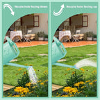 2 Gallon Watering Can for Indoor Plants, Garden Watering Cans for Outdoor Plant House Flower, Modern Plant Watering Can Large Long Spout with Sprinkler Head