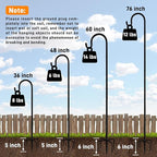 Shepherd Hooks 36 inches for Bird Feeders Outside Heavy Duty Shepherd Stand Plant Hanger Yard Hooks for Lanterns,Solar Lights,Bird Feeder,Wedding,Planter Pot-2 Packs