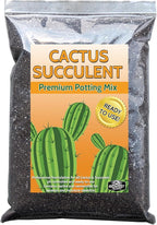 Cactus Succulent Natural Potting Soil Mix (Made in USA) (8 Dry Quarts)