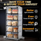 Mushroom Grow Tent, Martha Tent for Mushroom Growing kit, Mini Greenhouse Indoor, sturdy racks can accommodate a variety of mushrooms, including trays, fruiting blocks & grow kits (Mushroom Grow Tent)