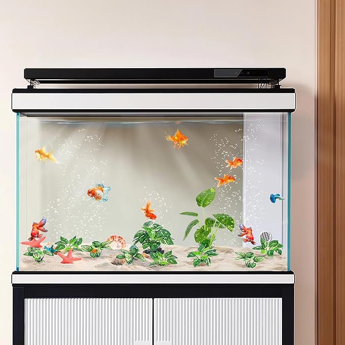 MyLifeUNIT Betta Fish Tank Decor, 10 Pack Silk Aquarium Plants for Aquarium Decoration and Fish Tank Decoration