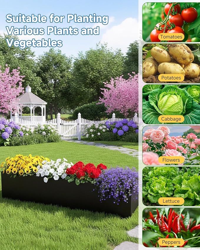 Cucumber Trellis with Grow Bag for Raised Bed, A-Shape Garden Trellis for Climbing Plants Outdoor, Metal Plant Trellis with Garden Netting for Flower Vegetables, Pea, Grape (67x17.7‌x65‌in)