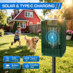 Solar Bug Zapper Outdoor, Waterproof Mosquito Zapper Type-C & Solar Powered, Auto On/Off, Cordless 4200V Electric Fly Zapper, 5000mAh Rechargeable Mosquito Trap Killer for Patio Backyard Camping