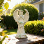 Solar Garden Statues Outdoor Decor Resin Lights Garden Angel Statues for Outside Lawn Yard Patio Balcony Art Sculptures Gifts for Mom Women