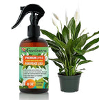 Gardenera Proffesional Peace Lily Spray Fertilizer Mist for Home Gardening | 3-1-2 Gentle Blend Mist for Healthy Leaves & Growth | Essential Nutrients for Peace Lily - 8oz