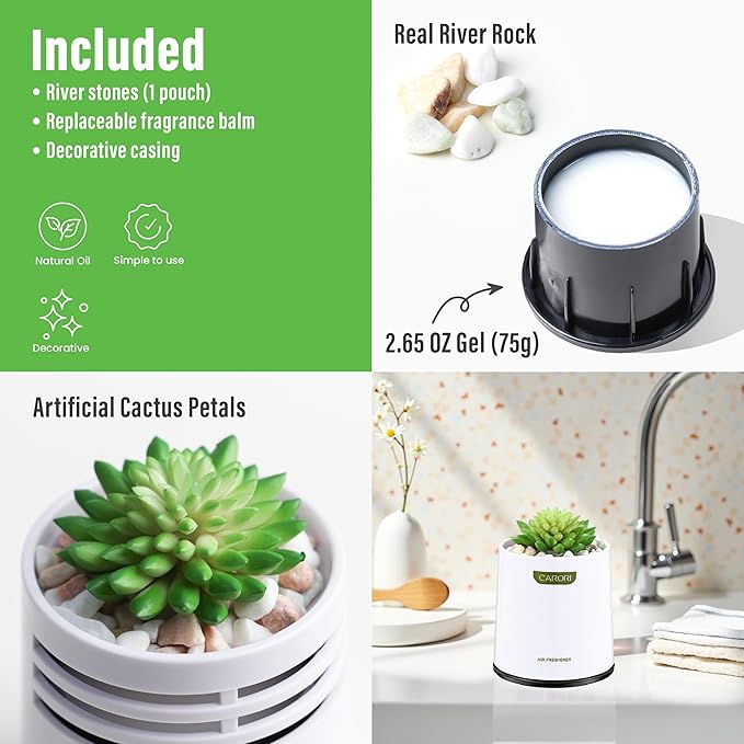 Artificial Succulent Plants with Subtle Gardenia Scent, Faux Indoor Plants for Home Decor, Small Fake Plant for Bathroom, Bedroom, Office Decor, Aesthetic Room Accessories, Housewarming Gift