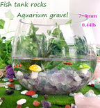 Carnelian Aquarium Gravel Rocks Natural Tumbled Healing Crystal Chips Bulk Gemstones Tumbled Crushed Stones for Fountain Vase Filler Planters Decorative Fish Tank Potted Reiki Energy Balancing 0.44lb