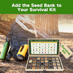 Lush&Dew Year-Round USDA Zone 6 Heirloom Survival Seed Kit, 32 Varieties 30,000+ Non-GMO Seeds for Planting Vegetables Herbs, Gardening Gifts for Women Men, Raised Beds, Indoor Outdoor Home Gardens