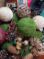 Farmoo Moss Balls Preserved All Natural, 3.5"-Set of 6 (Natural Green)