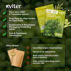 KVITER 2500 Common Thyme Seeds (Thymus Vulgaris) - Garden Thyme, Aromatic, Drought Tolerant, Non GMO Herb Seed Packets - Culinary Herb Seeds for Indoor and Outdoor Garden Beds, Containers