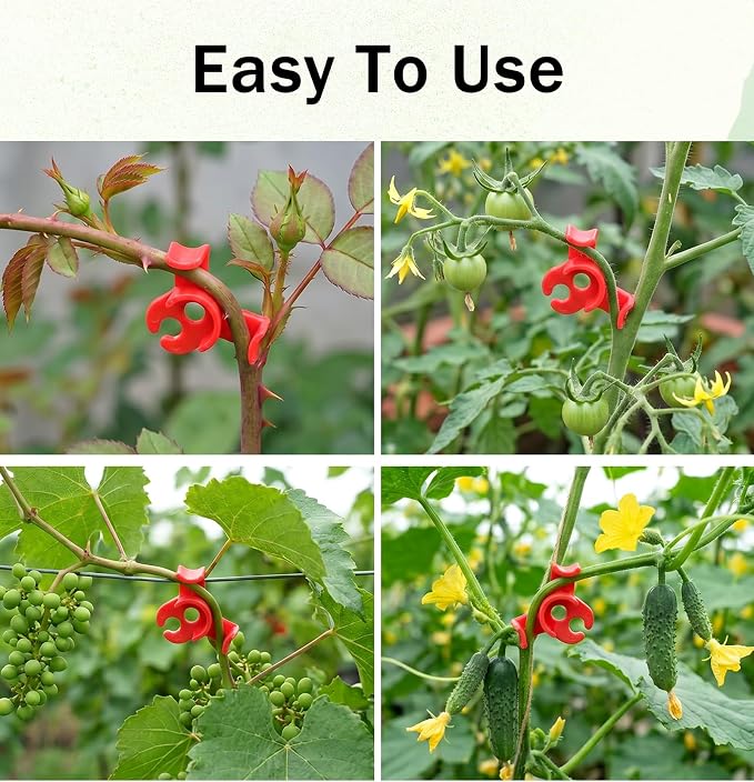 60 Pcs Low Stress Training Clips, Low Stress Plant Clips, Reusable Flexible Bend-Resistant Design, for Garden Vegetable Training, Flower Vine Supporting, and Farm Growth Management