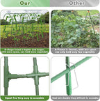 Cucumber Trellis for Raised Bed, Large Size Garden Arch Trellis for Climbing Plants Outdoor, Metal Garden Trellis for Spring Vegetables, Cucumber Trelli for Tomato, Bean, Pea, Grape, Plant