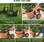 Housolution Plant Caddy with Wheels, Heavy Duty Plant Dolly for Big Pots, Plant Mover with Adjustable Grabbing Arm and Base, Trolley Cart for Seniors, Lawn, Patio, Backyard Gardening