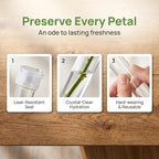 20Pcs Flower Water Tubes, 4cm Long Plastic Floral Hydration Vials with Caps, Clear Water Storage for Fresh Flower Preservation, Cut Flower Hydration for Bouquets Arrangements DIY