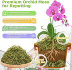 Legigo 1.3LBS Sphagnum Moss for Plants, 25QT Natural Orchid Moss Potting Mix Dired, Green Forest Plant Moss for Orchid Repotting Carnivorous Succulents Indoor Potted Plants Gardening and Reptiles