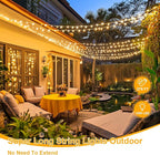 JMEXSUSS 1000 LED Warm White Christmas String Lights with Remote, 8 Modes Plug-in for Indoor Outdoor Bedroom Garden Yards Thanksgiving Party Holiday Wedding Decor
