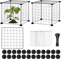 CIEOVO Plant Protectors from Animals, Heavy Duty Metal Plant Cages, 12"x12" Chicken Wire Cloche for Plants Wire Plant Covers Garden Protection Garden Plant Cloche, Chicken Wire Cloche Plant Protector