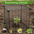 CIEOVO Plant Protectors from Animals, Heavy Duty Metal Plant Cages, 12"x12" Chicken Wire Cloche for Plants Wire Plant Covers Garden Protection Garden Plant Cloche, Chicken Wire Cloche Plant Protector