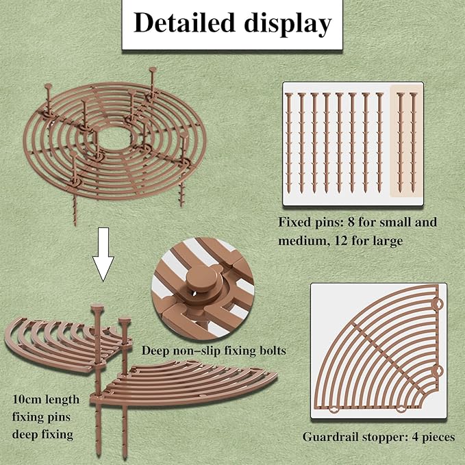 11.8 Inch Plant Pot Cover from Animals 2 Pack, Cuttable Plant Pot Grid with Stakes, Round Flower Pot Soil Cover Protector, Keep Cats Out of Potted Plants for Indoor Outdoor Protection
