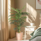 Artificial Palm Tree, Tall Tropical Palm Tree Faux Palm Plant for Indoor Outdoor Office House Living Room Home Decor