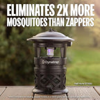 Dynatrap DT1130SR 1/2 Acre Mosquito & Flying Insect Outdoor Trap and Killer – Kills Mosquitoes, Flies, Wasps, Gnats, & Other Flying Insects - Bug Zapper Alternative – Black