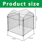 DECOHS 4 Packs Chicken Wire Cloche Plant Protectors from Animals Garden Plant Cage Protector - Wire Plant Protectors to Keep Animals Out