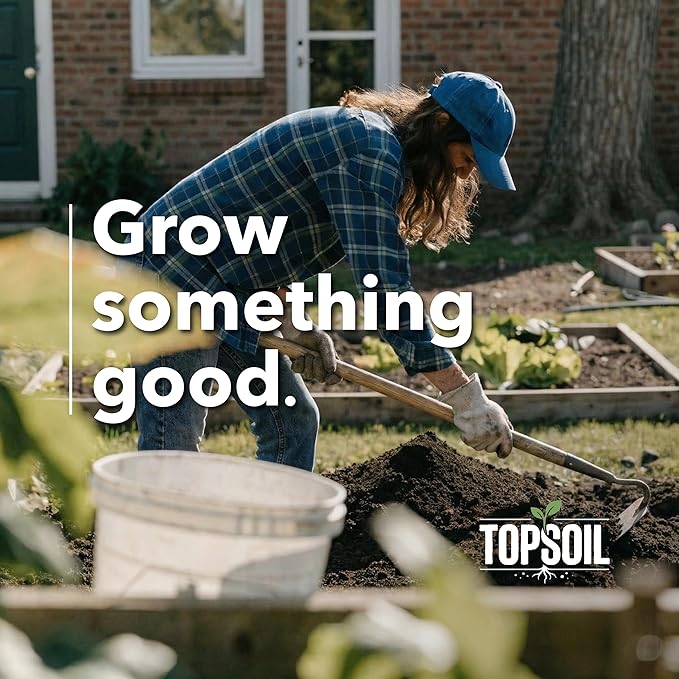 All Purpose Topsoil 6 lb Pail, Premium Garden Planting Soil for Indoor Outdoor Plants, Flowers, Vegetables, Shrubs, Raised Beds, Containers and Landscaping