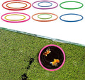 10 PCS Aquarium Floating Plant Corral, 5 Sizes (2.4'', 3.15'', 3.9'', 4.7'' and 5.5'') Round Fish Feeding Rings Set for Intercept Aquatic Floating Plants (Multi-Color Combinations)