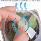 PURPLE STAR 1N 20 Pcs Biodegradable Nursery Pots with Humidity Dome- 2.3 Inch Square Seeding Starter Pot for Planting- Peat Pots for Seedlings Garden Vegetable Flower Germination