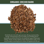 100% Organic Material All Natural Orchid Bark (4 Quarts), USA Sourced and Produced Orchid Bark Potting Mix, Orchid Potting Bark Bulk