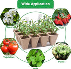 240 Cells Seed Starter Tray Kit, Biodegradable Peat Pots for Seedlings Trays, Plant Starter Seed Germination Kit with 40 Labels and 2 Transplant Tools (20, 240 Cells)