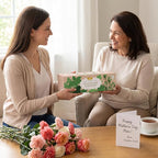 Indoor Herb Garden Starter Kit, Unique Gifts 5 Herb Garden Planter Indoor Kit with Wooden Box Including Basil, Cilantro, Thyme, Parsley, Mint, Fresh Herb Garden, Gardening Gifts for Women