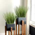 10PCS Fake Grass Filler Decor Artificial Grass Plants Outdoor Faux Plants Artificial Tall Shrubs Wheat Grass Greenery Stems UV Resistant Onion Grss For Outdoor Indoor Vase Planters Home Decor, Green