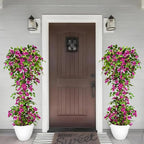 Artificial Bougainvillea Tree -5FT Faux Bougainvillea Tree with Realistic Flowers, Tall Fake Flower Tree for Indoor or Outdoor Decor, Silk Floral Plant for Living Room, Porch, Garden (Purple)