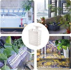 2pcs Upgraded Adjustable Aquarium Plant Holder，Fish Tank Plant Holder，Fish Tank Aquaponics Plant Cultivation and Aquarium Landscape Decoration with Hooks and Suction Cup(White)