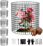 18 PCS Plant Protector from Animals,13.5" Dia x 14" H Pre-Bent Wire Plant Protectors, Metal Plant Cages for Outdoor Plants Plant Cage & Supports Keep Animals Out Garden