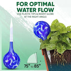 Plant Watering Globes Set of 4 - Large Self Watering Globes for Indoor & Outdoor Plants - Multicolored, Automatic, Glass Watering Bulbs for Daily Use, Plant Watering Devices